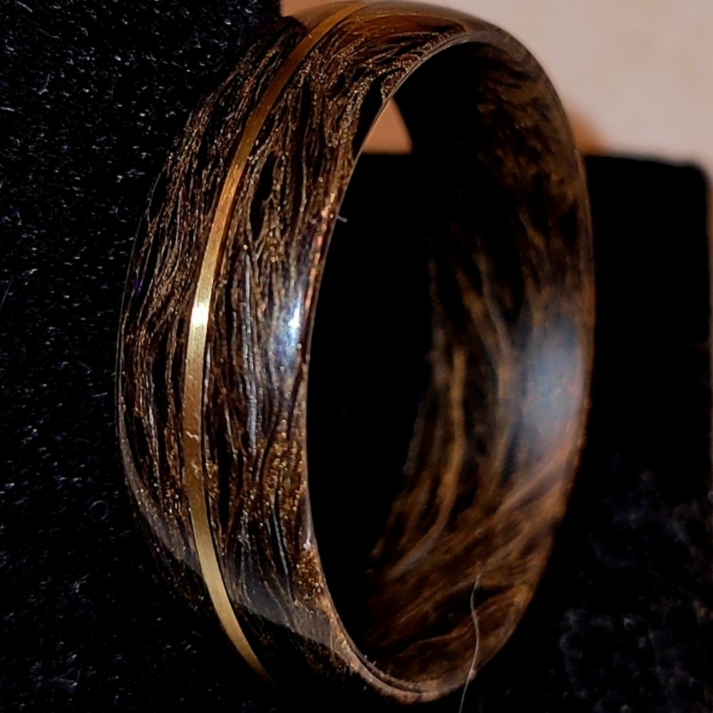 Handmade carbon fiber ring